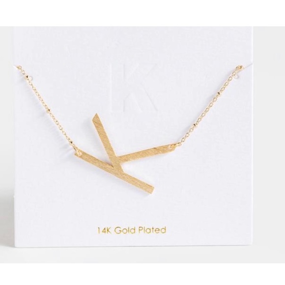 Francesca’s large brushed initial necklace - Picture 8 of 9